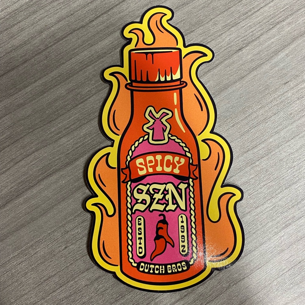 Dutch Bros Spicy Season Sticker! Selling alone or 3 for $15!‎